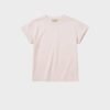 T-Shirt with Turn-Up Sleeves and Regular Fit