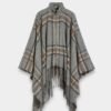 Turtle Neck Cape with High Neck and Front Zipper