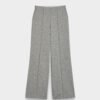 Pants with Front Pintuck Wide Leg and Pockets