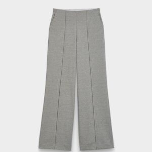 Pants with Front Pintuck Wide Leg and Pockets