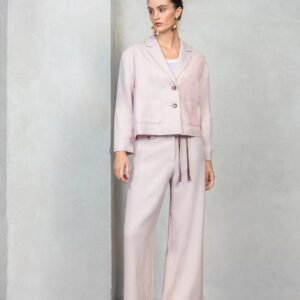 High Waist Flared Pants with Wide Leg and Pockets